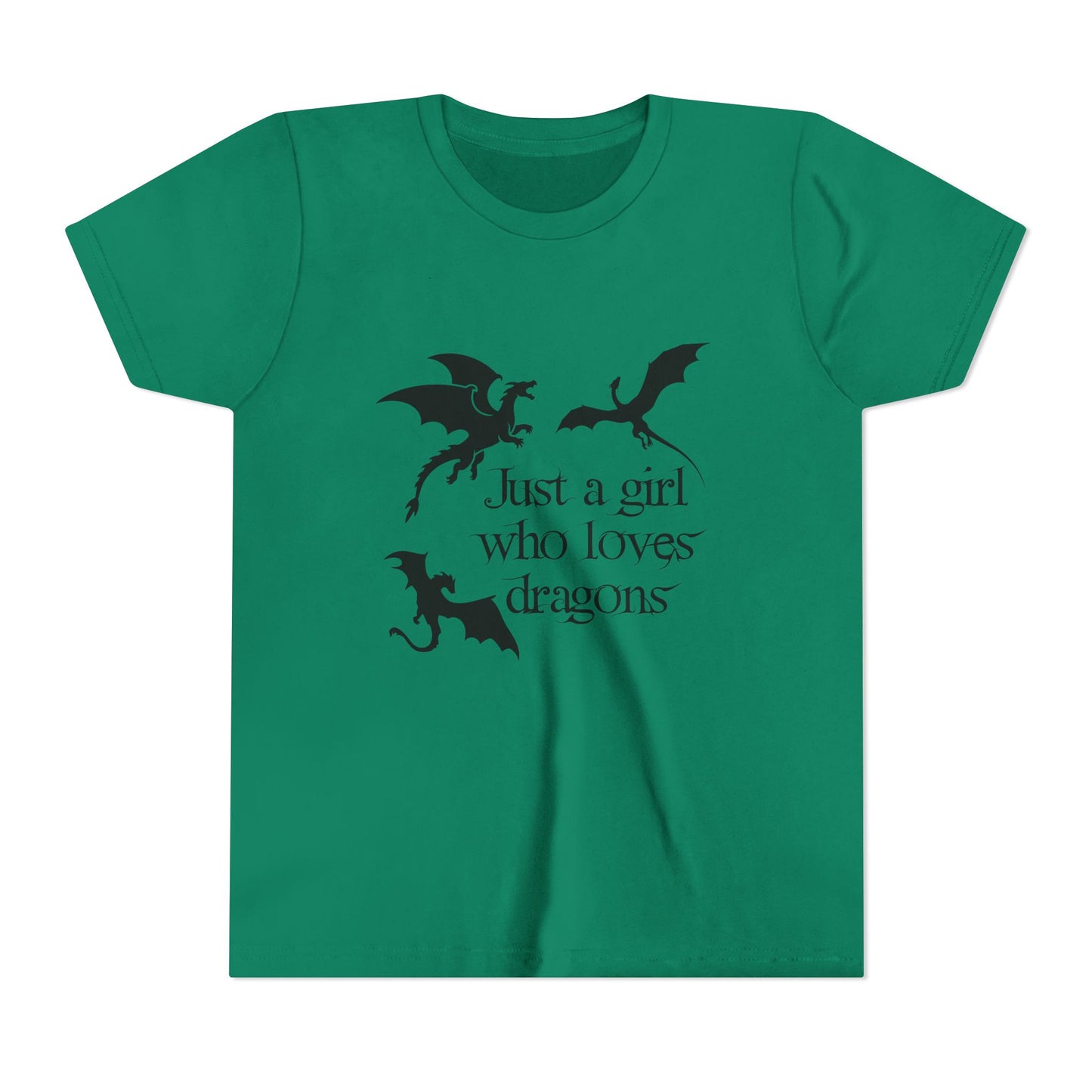 Just a Girl Who Loves Dragons Kids Shirt