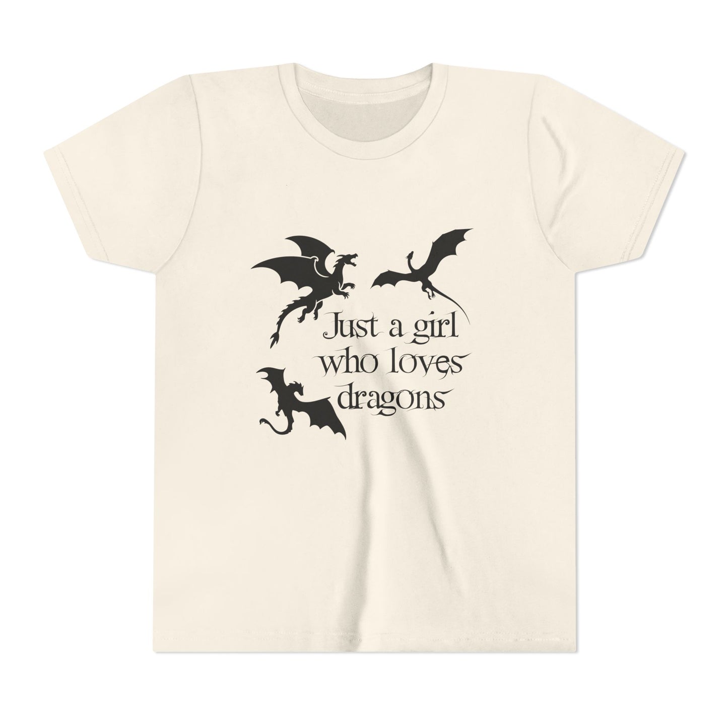 Just a Girl Who Loves Dragons Kids Shirt